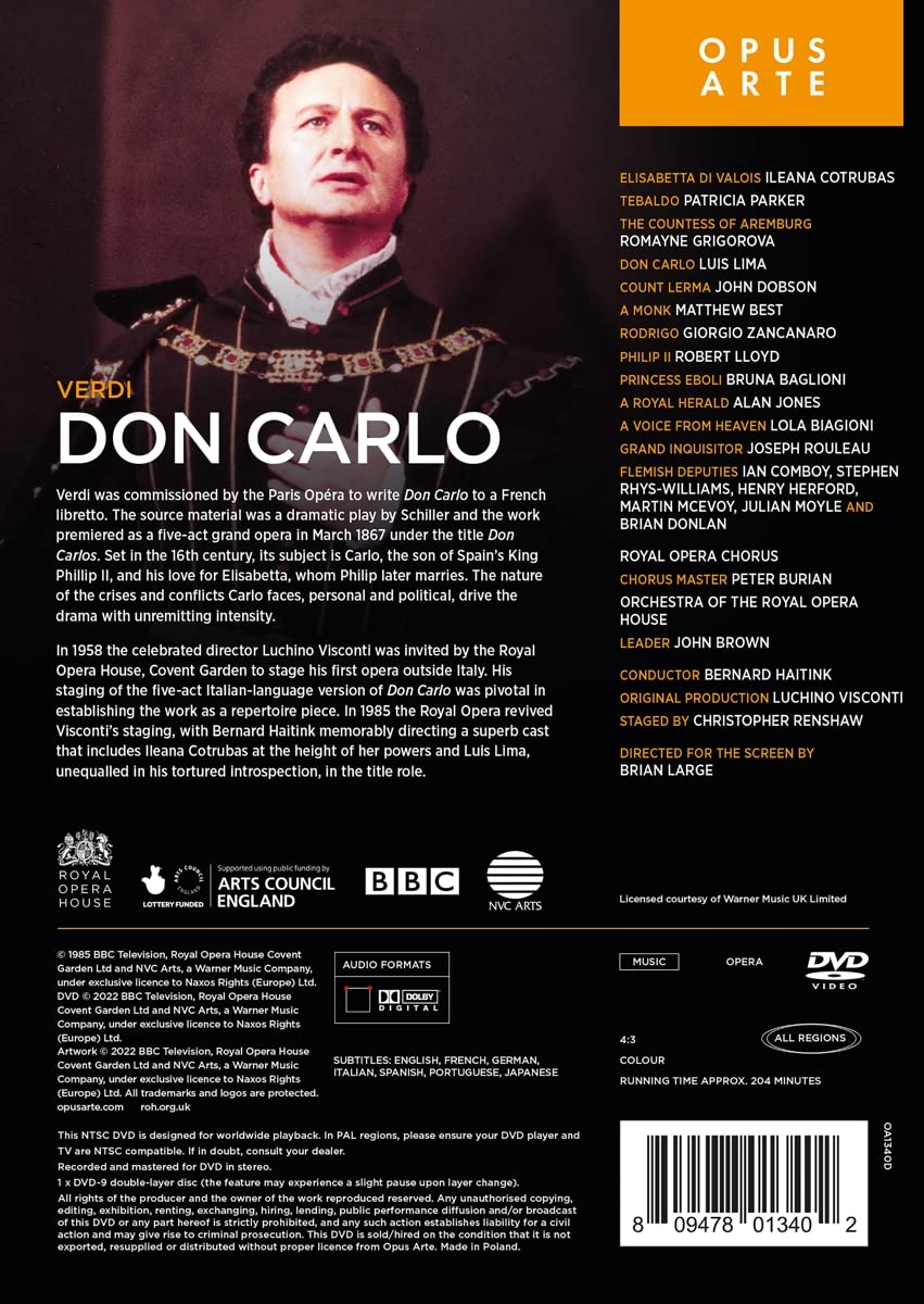 Amazon.com: Verdi: Don Carlo : Antonio Pappano, Verdi